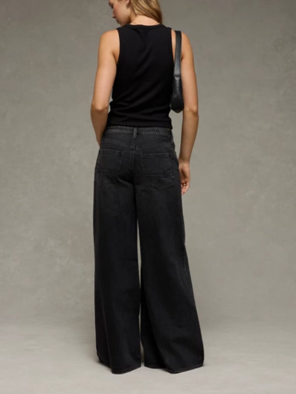 AE Baggy A-Line Fit Jean in Black Size 2